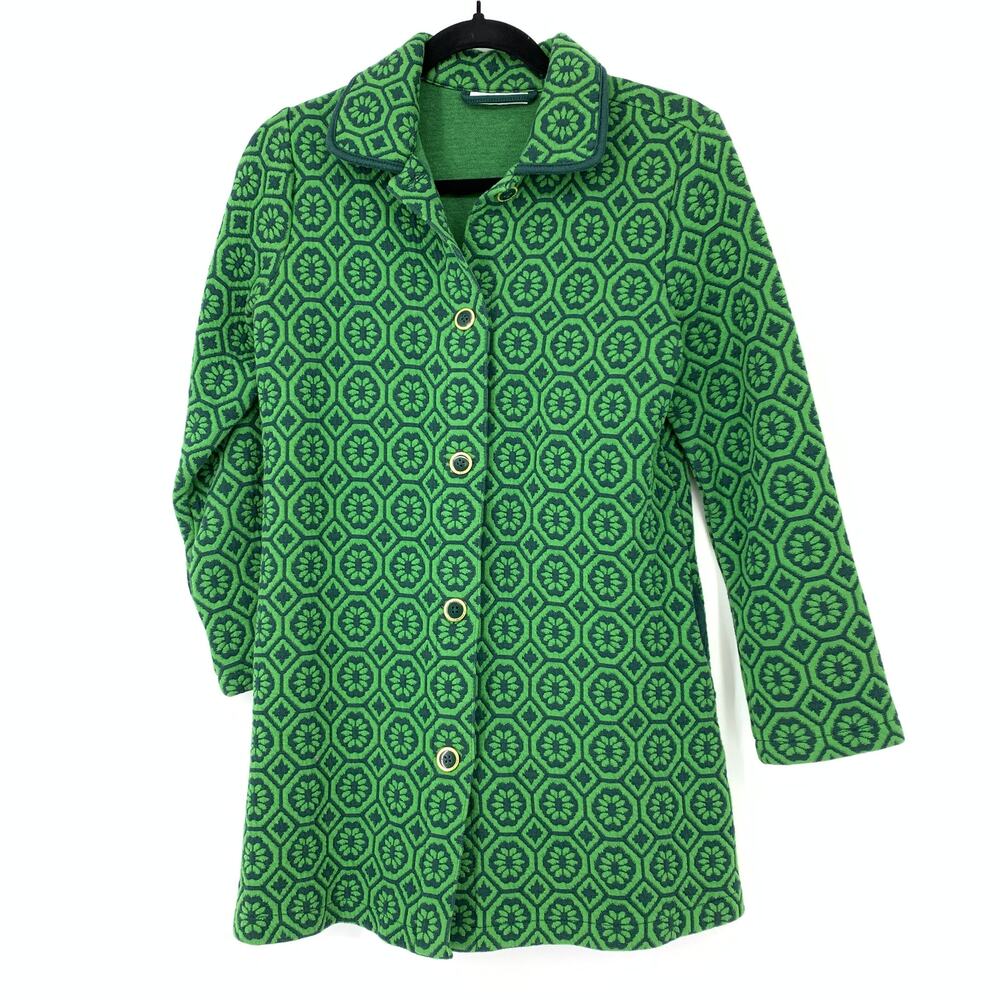 Isaac Mizrahi Live Jacket Women's Size XS Button Front Long Sleeve Green - Picture 1 of 7